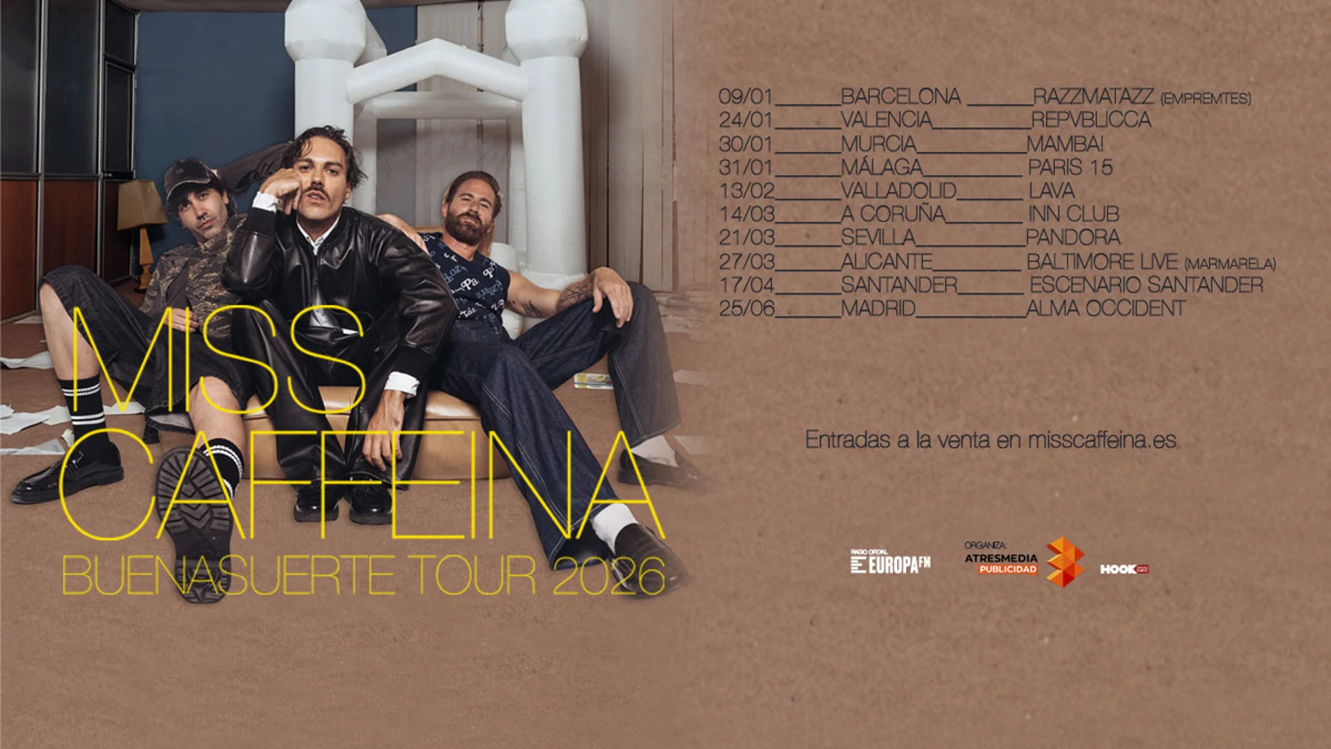 Gira Miss Caffeina Barcelona